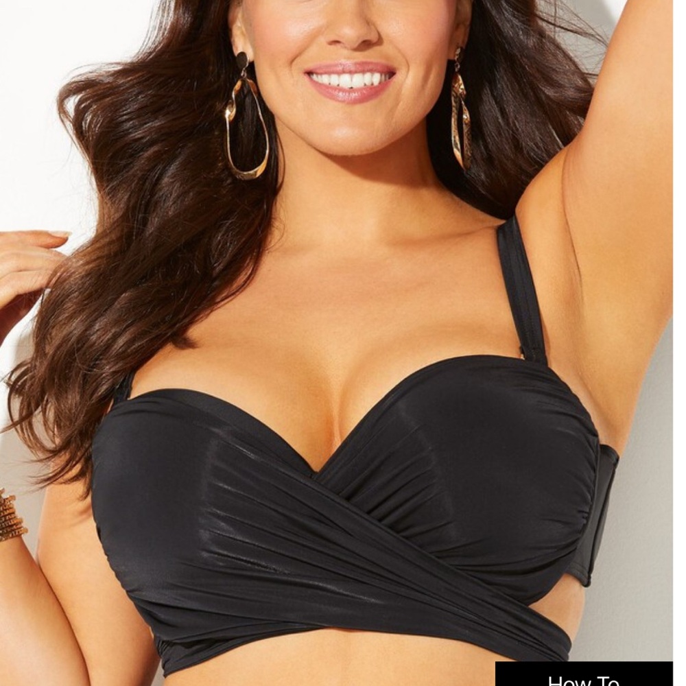 Never worn -Black Swimsuit Top